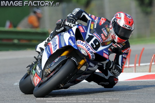 2009-09-26 Imola 0942 Variante alta - Superbike - Qualifyng Practice - Ben Spies - Yamaha YZF R1